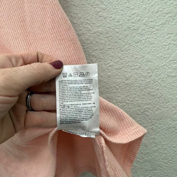 Volcom Lived in Lounge Waffle Knit Sleeveless Crop Tank Top Shirt Womens Small - Picture 5 of 8